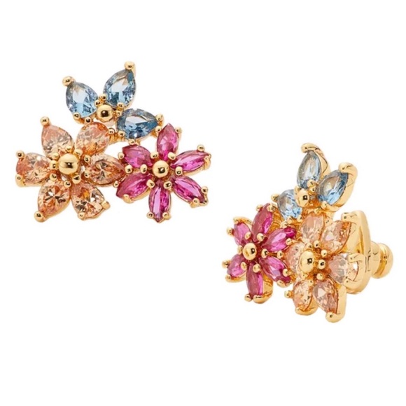kate spade Jewelry - KATE SPADE • First Bloom Cluster Flower Earrings